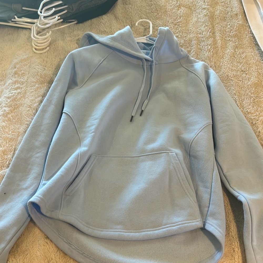Blue hoodie